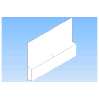 Porta documentos doble A4 suspendido por cable