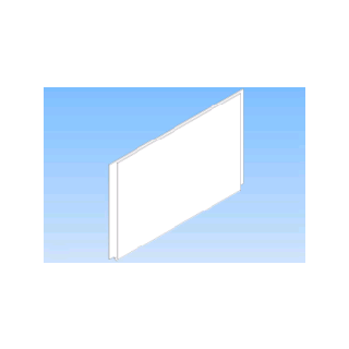 Porta carteles horizontal A3 de plexiglás 3 mm suspendido