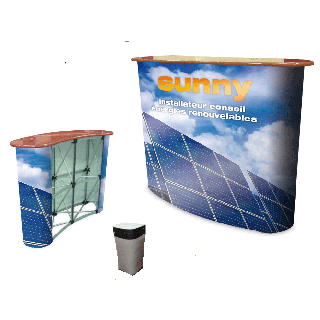 Mostrador de recepción TUB1 personalizado