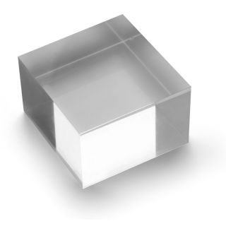 Disposición bloque de plexiglás 75 x 50 x 75 mm