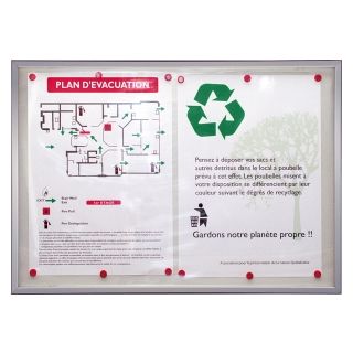 Marco de vitrina ADRA 2A4 con visual