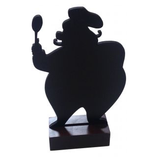 Caballete de mesa de pizarra Chef