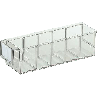 Bac divisible transparente LB 300 E TR