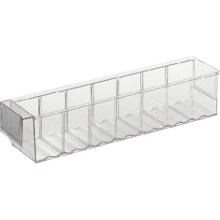 Bac divisible transparente LB 400 E TR