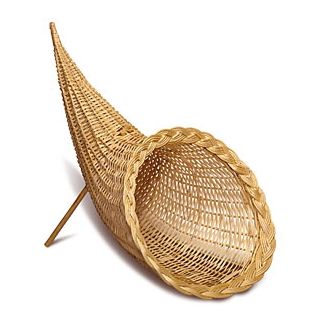 Bandeja de presentación de mimbre 50 x 37 cm con asas