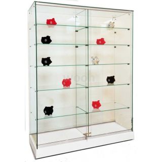 EMMA180 vitrina doble blanca