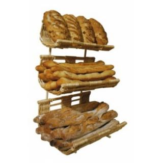 Bandeja de presentación de mimbre 50 x 37 cm con asas