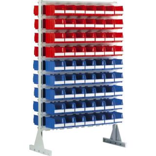 Estantería con 126 contenedores de 3 litros Systembox 2 lados