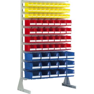 Estantería con 30 contenedores de 1 litro, 28 contenedores de 3 litros y 15 contenedores de 7 litros Systembox