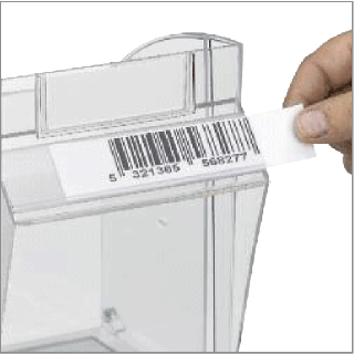 Etiquetas adhesivas con códigos de barras para el set de almacenamiento Stala 2 y 3