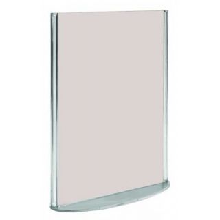 Porta visual A4 OVALA4 con hoja A4 en blanco por ambas caras