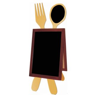 Caballete de parada de acera de pizarra CUBIERTO