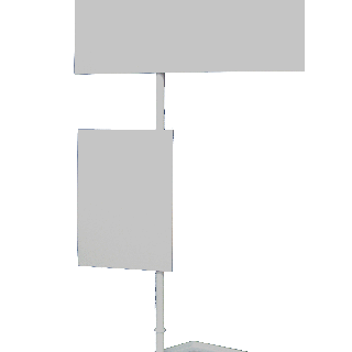 Frontón expositor A3 336 para stand de demostración