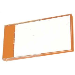 Caja de pared con tarjetero naranja
