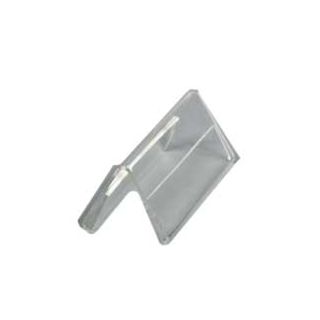 Porte Nom 120 en plexiglas transparent