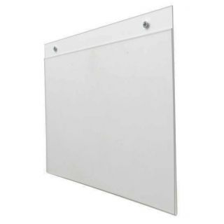 Puerta visual de pared de plexiglás horizontal A4 preperforada con tornillos