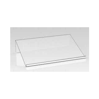 Atril de plexiglás para mostrador.