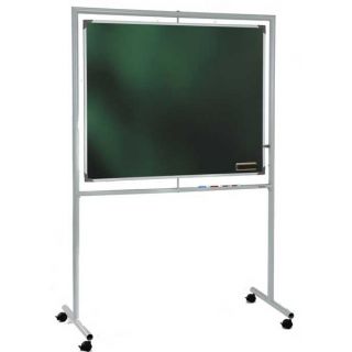 Tablero verde giratorio de eje vertical