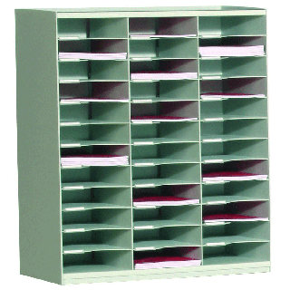 Clasificador de cajas apilables gris 36CS