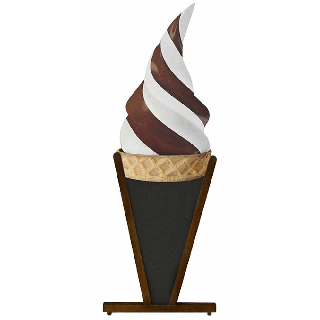 Parada de acera trípode hielo ITL desde el frente