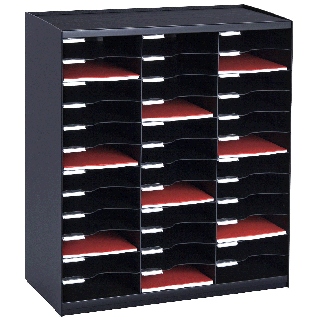 Clasificador de cajas apilables negro 36CS