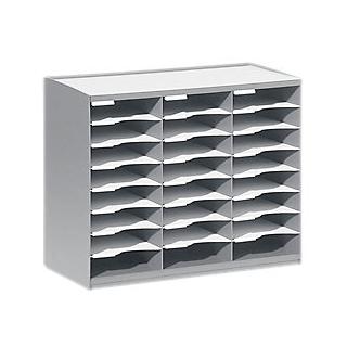 Clasificador de cajas apilables gris 24CS