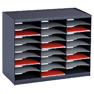 Clasificador de cajas apilables gris/antracita 24CS