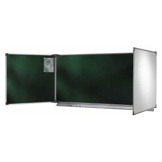 Cuadro NF 100 x 400 cm tríptico esmaltado exterior blanco interior verde