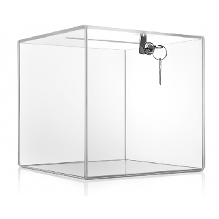 Urne plexi 25 x 25 x 25 cm