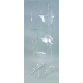 Porte folleto Zig Zag 1,50 m y plexiglás de alto